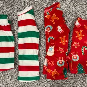 Festive Holiday Pajama Set - Red and Green